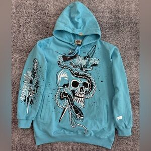 Men’s Watson Hoodie, Never Say Die, Heavyweight, Size Large, NWT